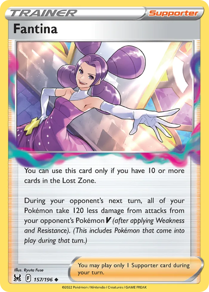 Fantina #157 Lost Origin Pokemon card
