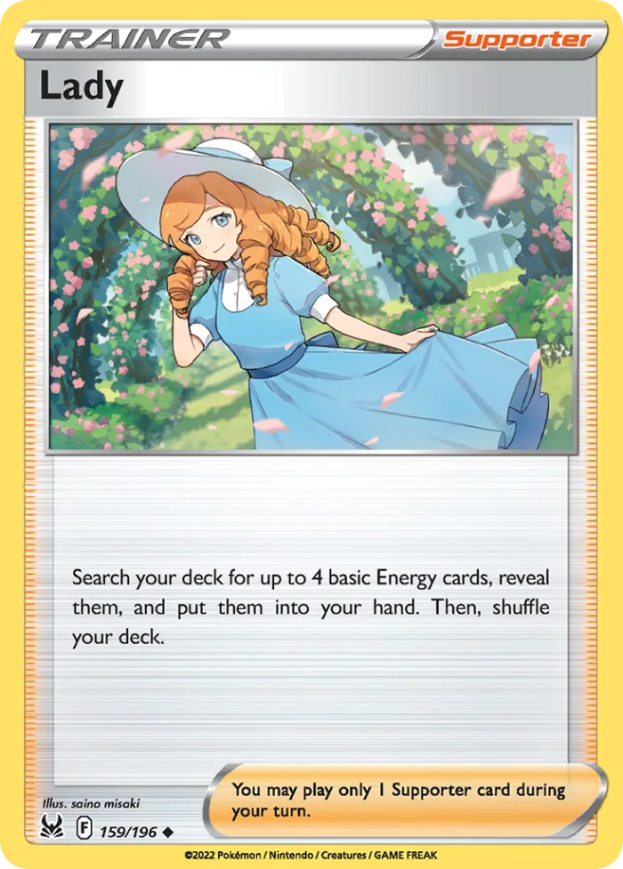 Lady #159 Lost Origin Pokemon card