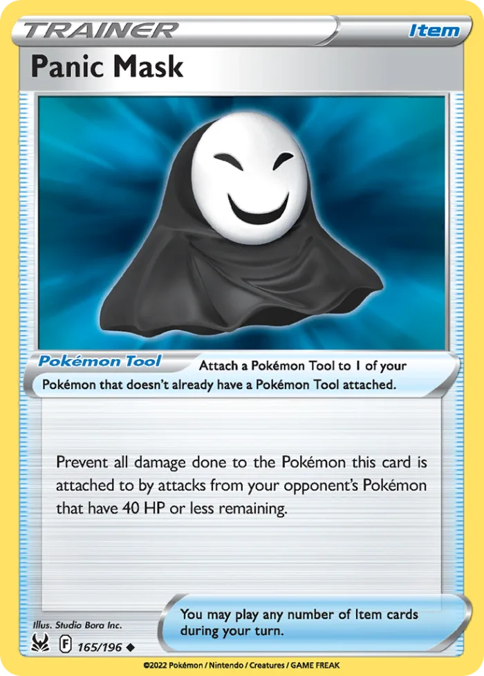 Panic Mask #165 Lost Origin Pokemon card