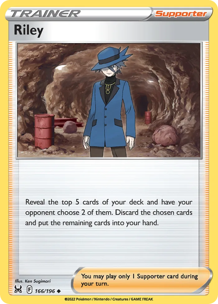 Riley #166 Lost Origin Pokemon card