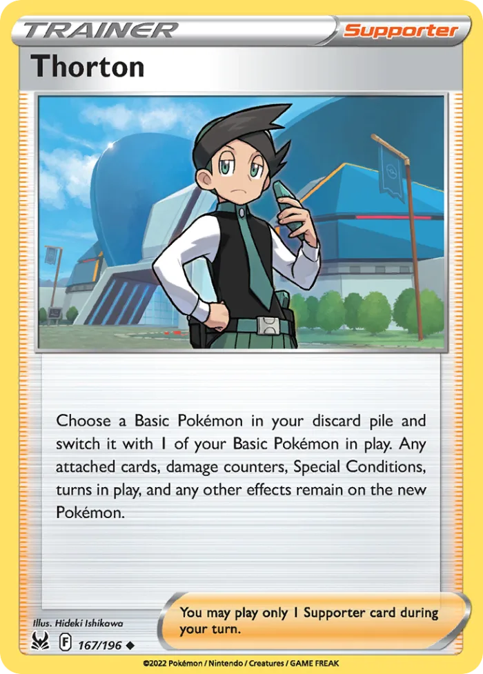 Thorton #167 Lost Origin Pokemon card