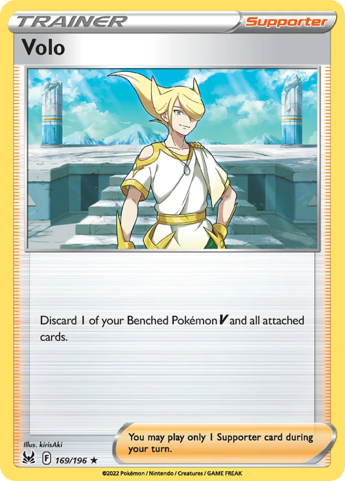 Volo #169 Lost Origin Pokemon card