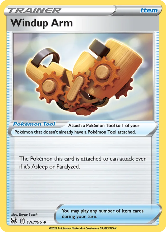 Windup Arm #170 Lost Origin Pokemon card