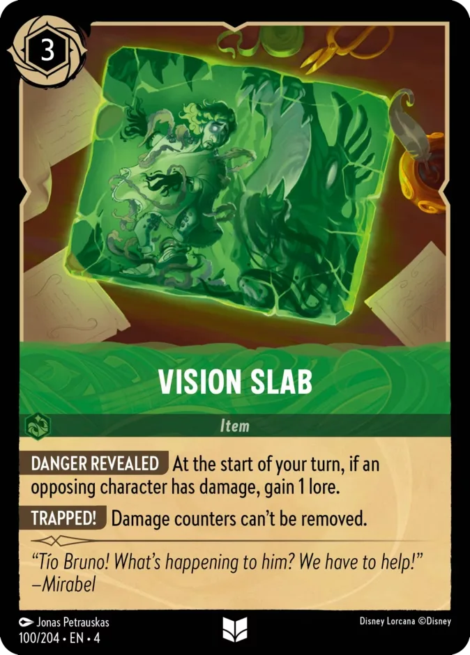 Vision Slab #100 Ursula's Return Disney Lorcana card