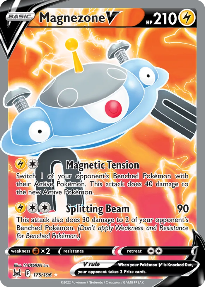 Magnezone V #175 Lost Origin Pokemon card