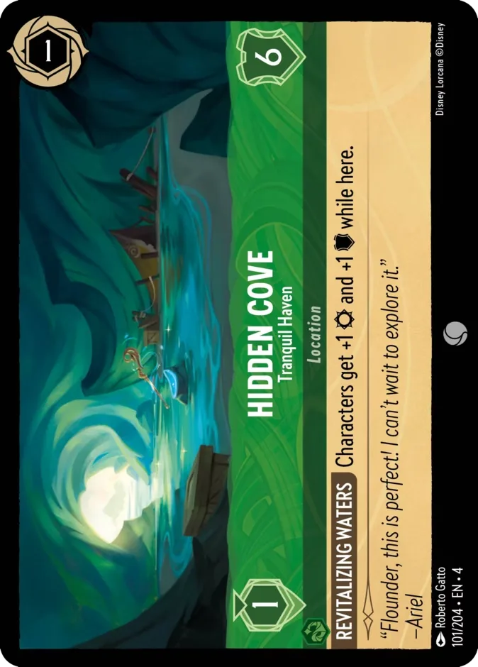 Hidden Cove #101 Ursula's Return Disney Lorcana card