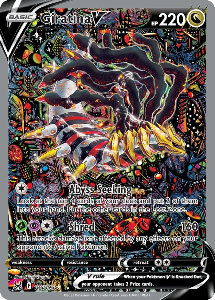 Giratina V #186 Lost Origin Pokemon card