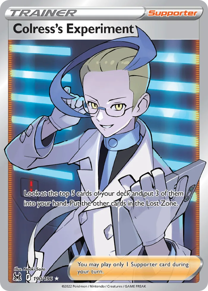 Colress's Experiment #190 Lost Origin Pokemon card