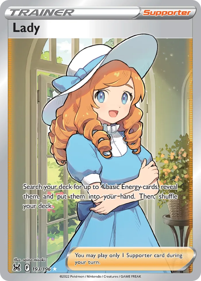 Lady #193 Lost Origin Pokemon card
