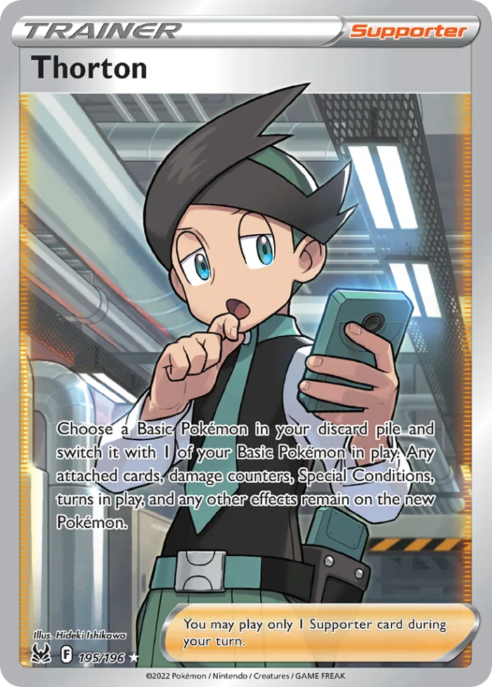 Thorton #195 Lost Origin Pokemon card