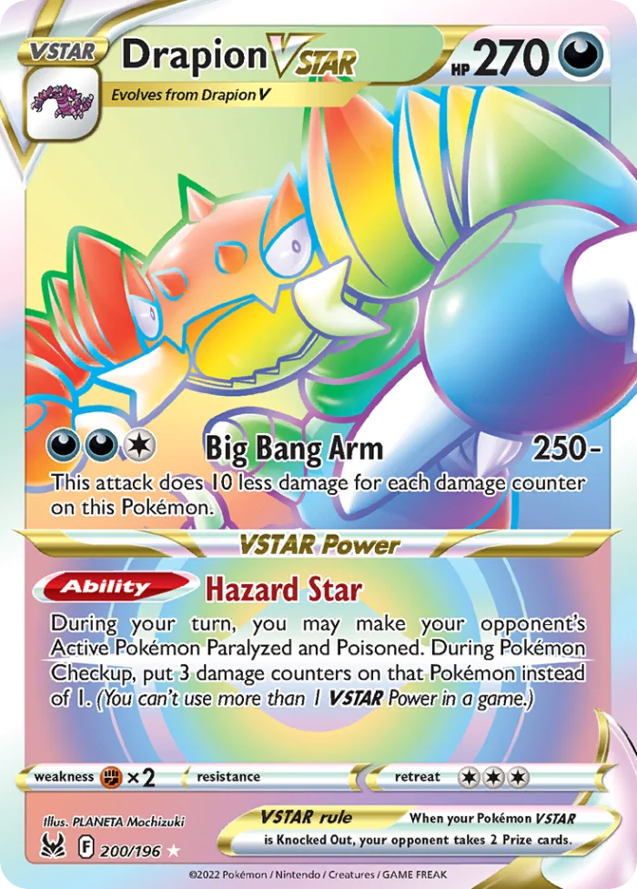 Drapion VSTAR #200 Lost Origin Pokemon card