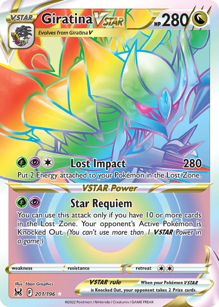 Giratina VSTAR #201 Lost Origin Pokemon card