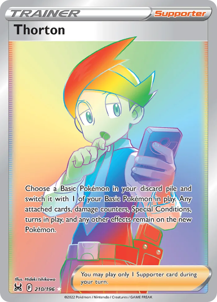 Thorton #210 Lost Origin Pokemon card