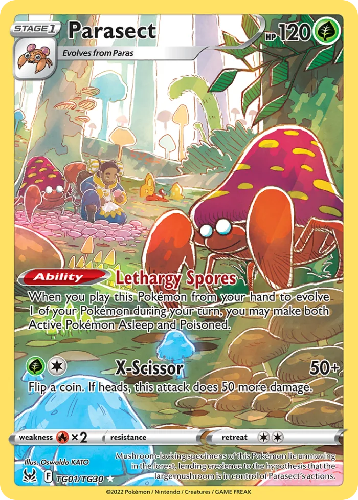 Parasect #TG01 Lost Origin Pokemon card