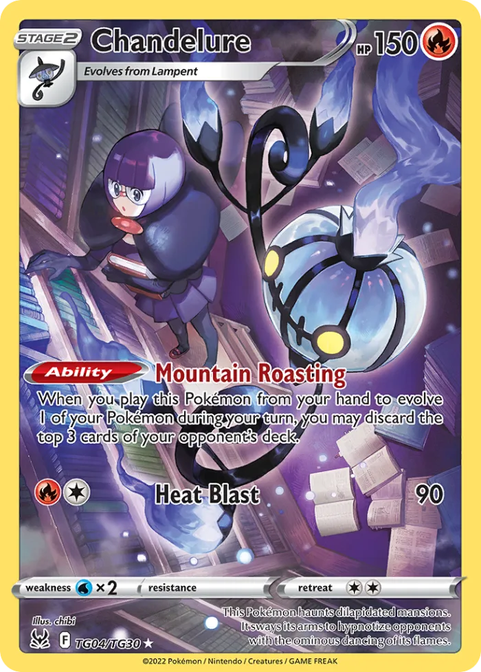 Chandelure #TG04 Lost Origin Pokemon card