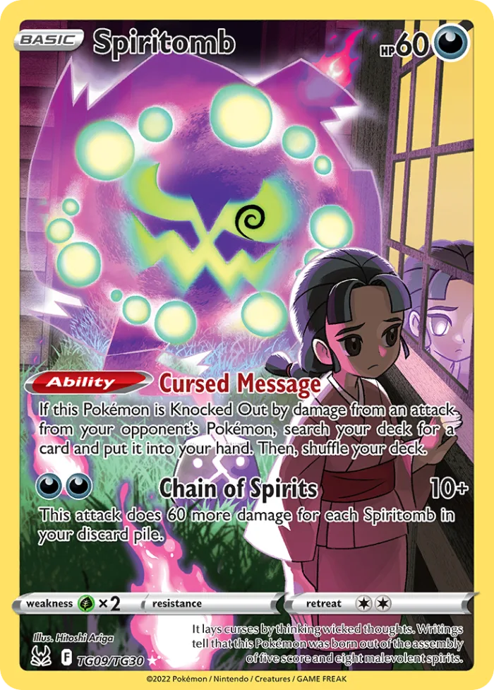 Spiritomb #TG09 Lost Origin Pokemon card