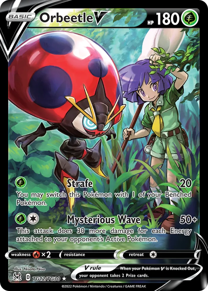 Orbeetle V #TG12 Lost Origin Pokemon card