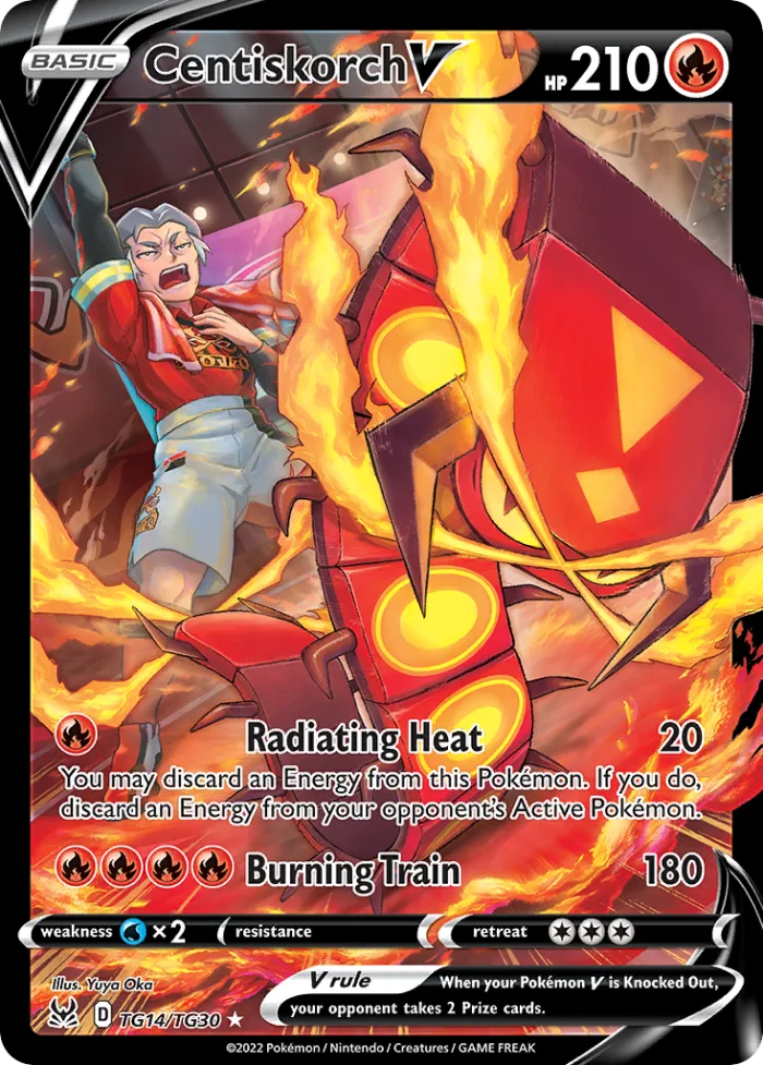 Centiskorch V #TG14 Lost Origin Pokemon card