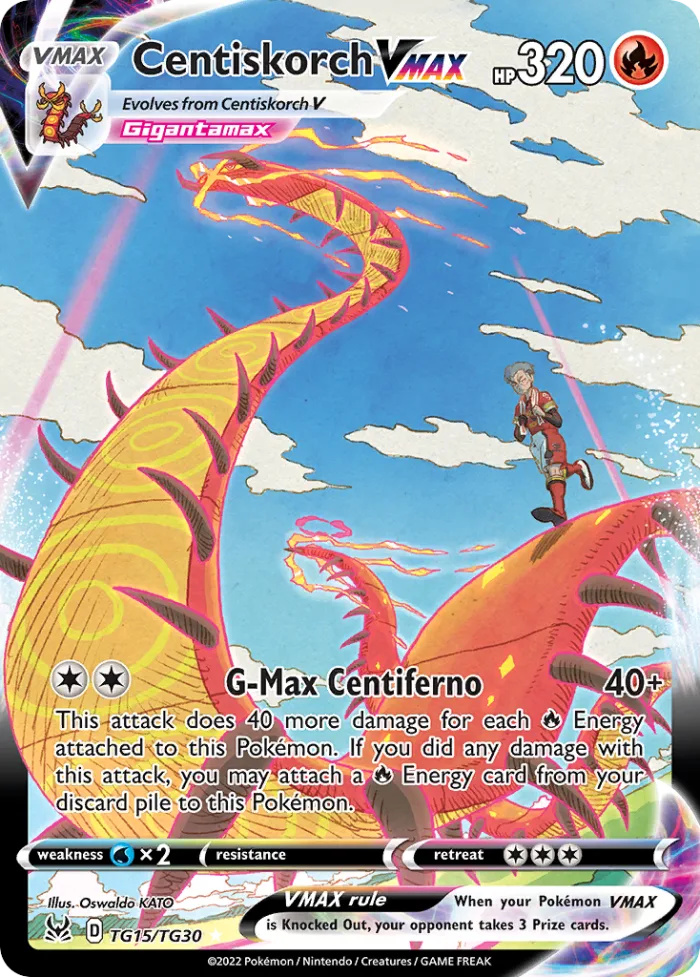 Centiskorch VMAX #TG15 Lost Origin Pokemon card
