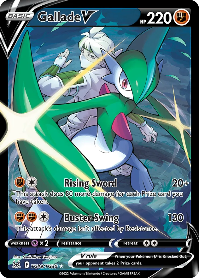 Gallade V #TG19 Lost Origin Pokemon card