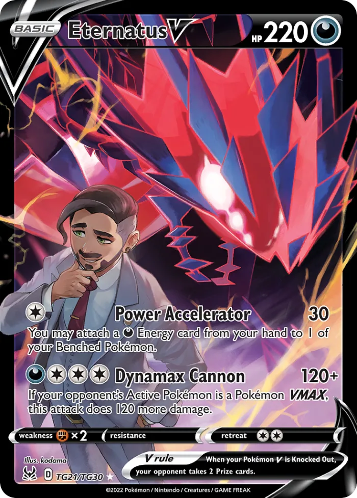 Eternatus V #TG21 Lost Origin Pokemon card