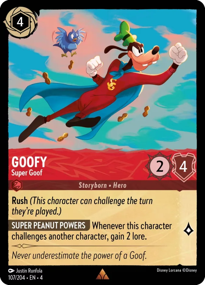 Goofy #107 Ursula's Return Disney Lorcana card