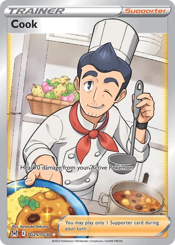 Cook #TG25 Lost Origin Pokemon card