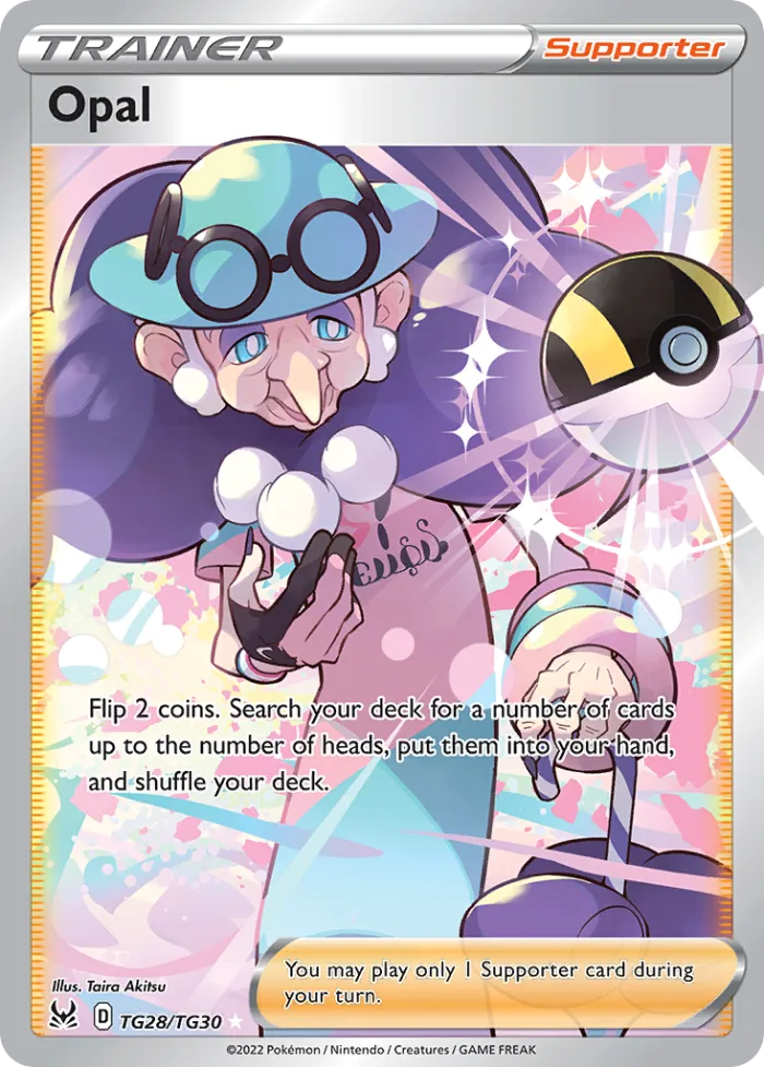 Opal #TG28 Lost Origin Pokemon card