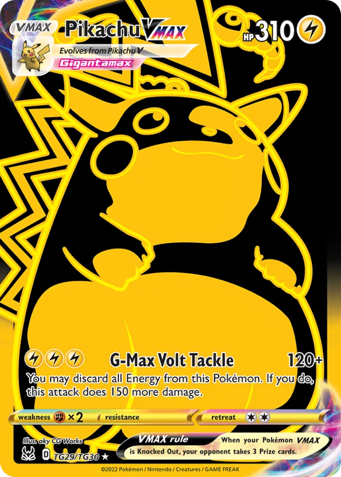 Pikachu VMAX #TG29 Lost Origin Pokemon card