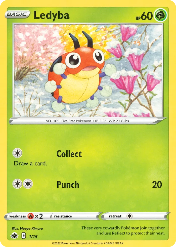 Ledyba #1 McDonald's Collection 2022 Pokemon card