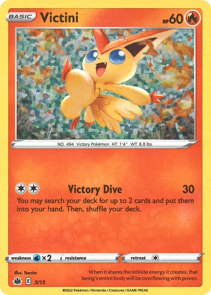 Victini #5 McDonald's Collection 2022 Pokemon card