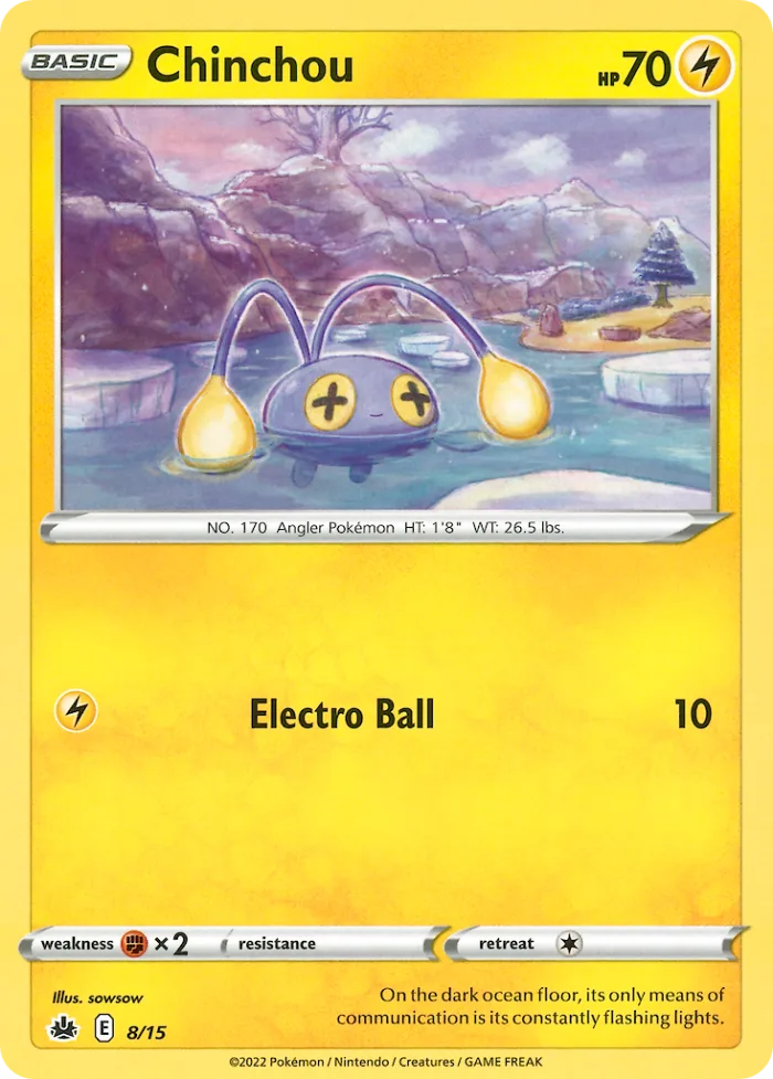 Chinchou #8 McDonald's Collection 2022 Pokemon card