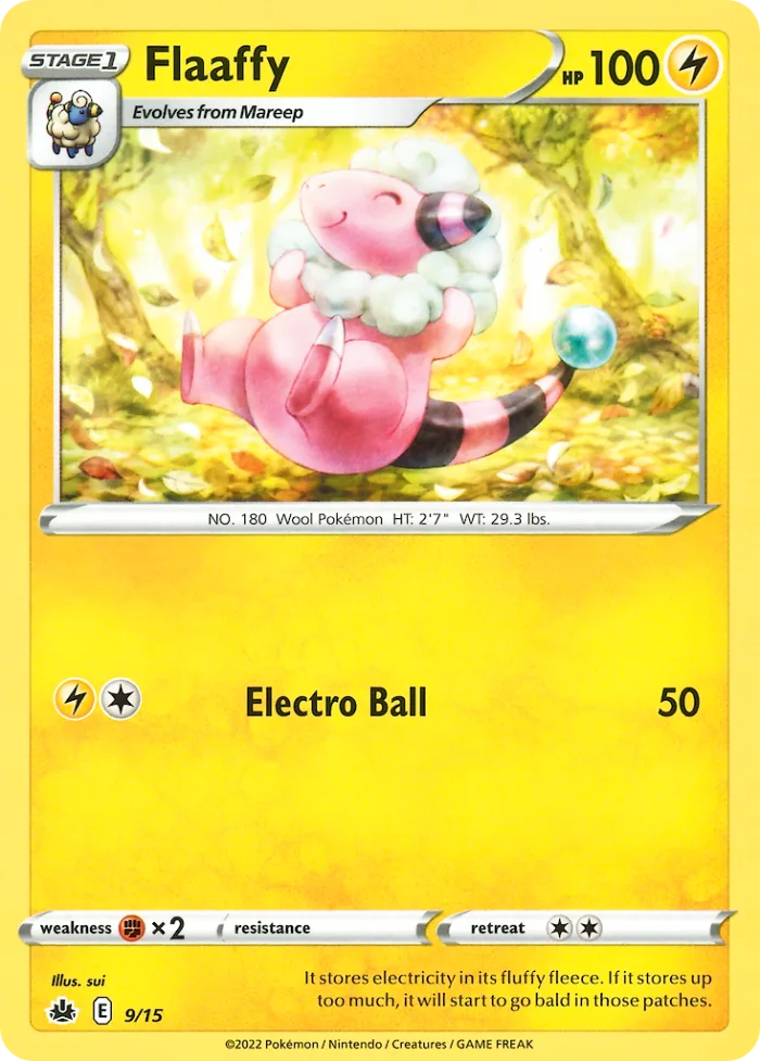 Flaaffy #9 McDonald's Collection 2022 Pokemon card