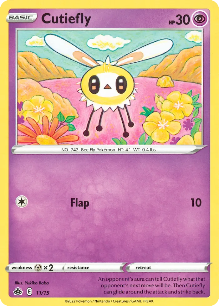 Cutiefly #11 McDonald's Collection 2022 Pokemon card