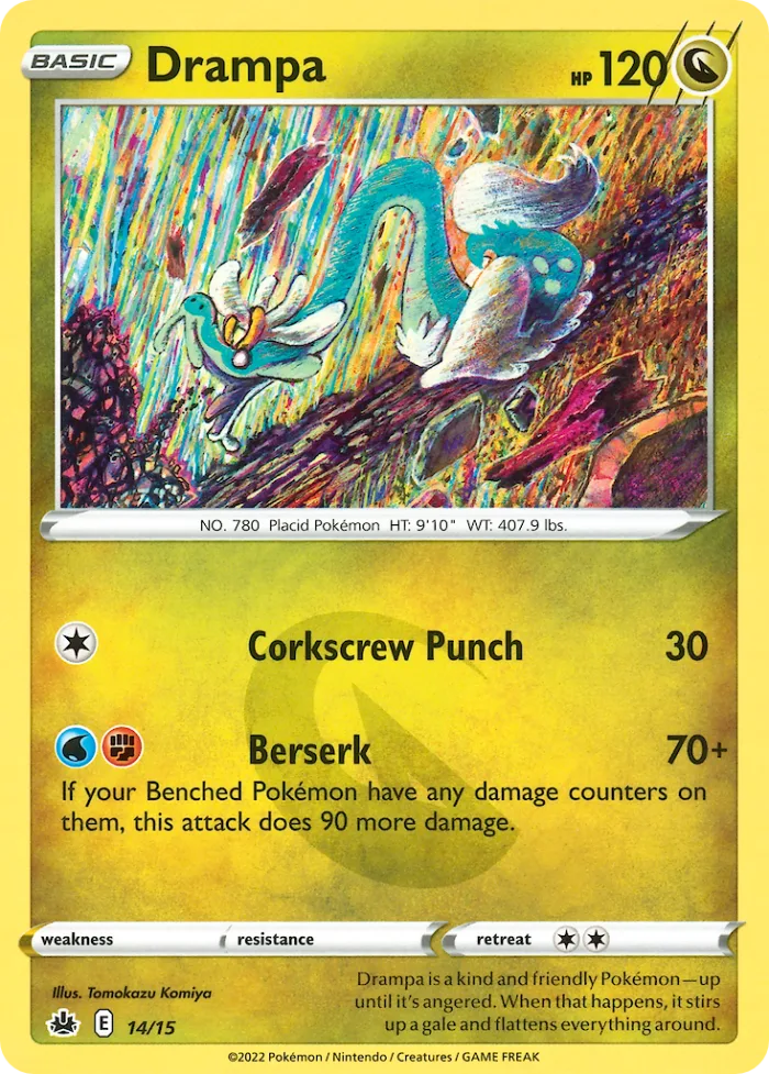 Drampa #14 McDonald's Collection 2022 Pokemon card