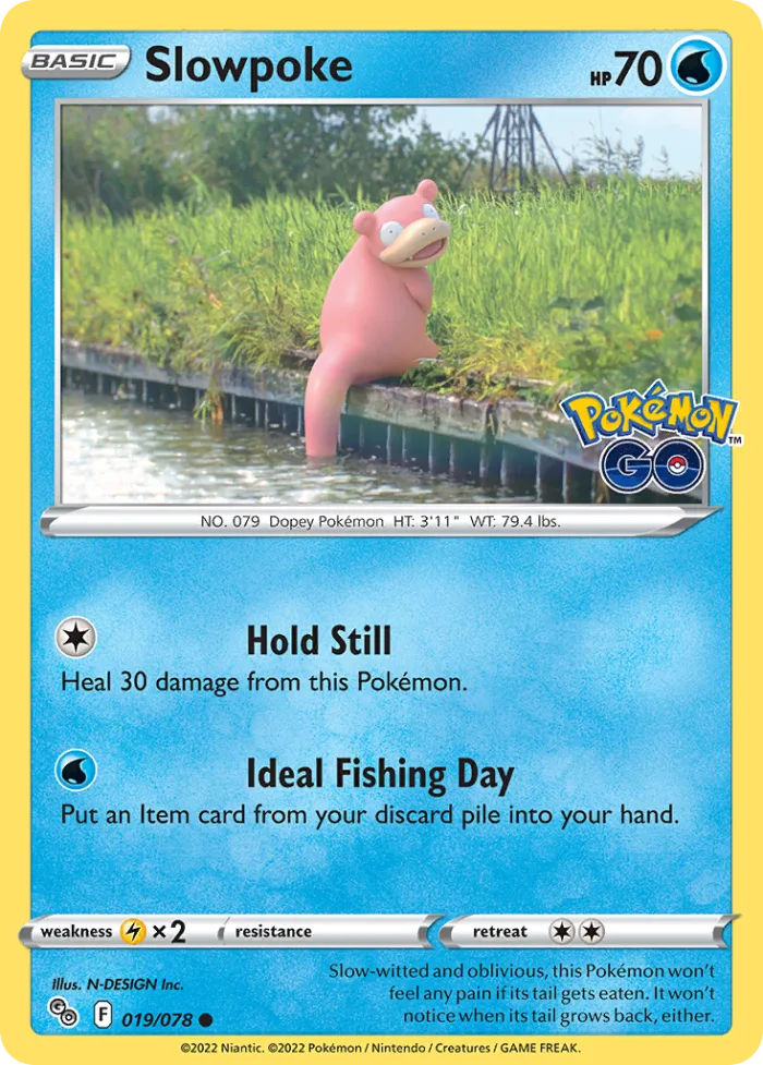 Slowpoke #19 Pokémon GO Pokemon card