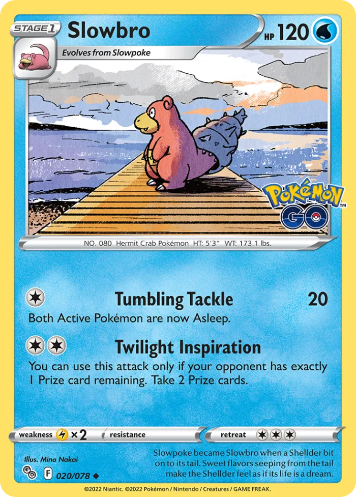 Slowbro #20 Pokémon GO Pokemon card
