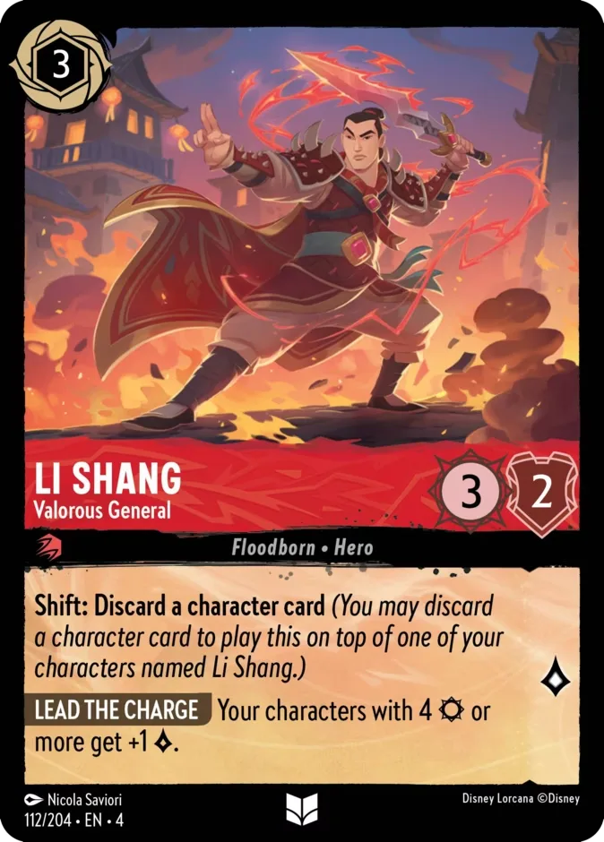 Li Shang #112 Ursula's Return Disney Lorcana card