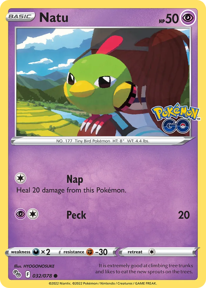 Natu #32 Pokémon GO Pokemon card
