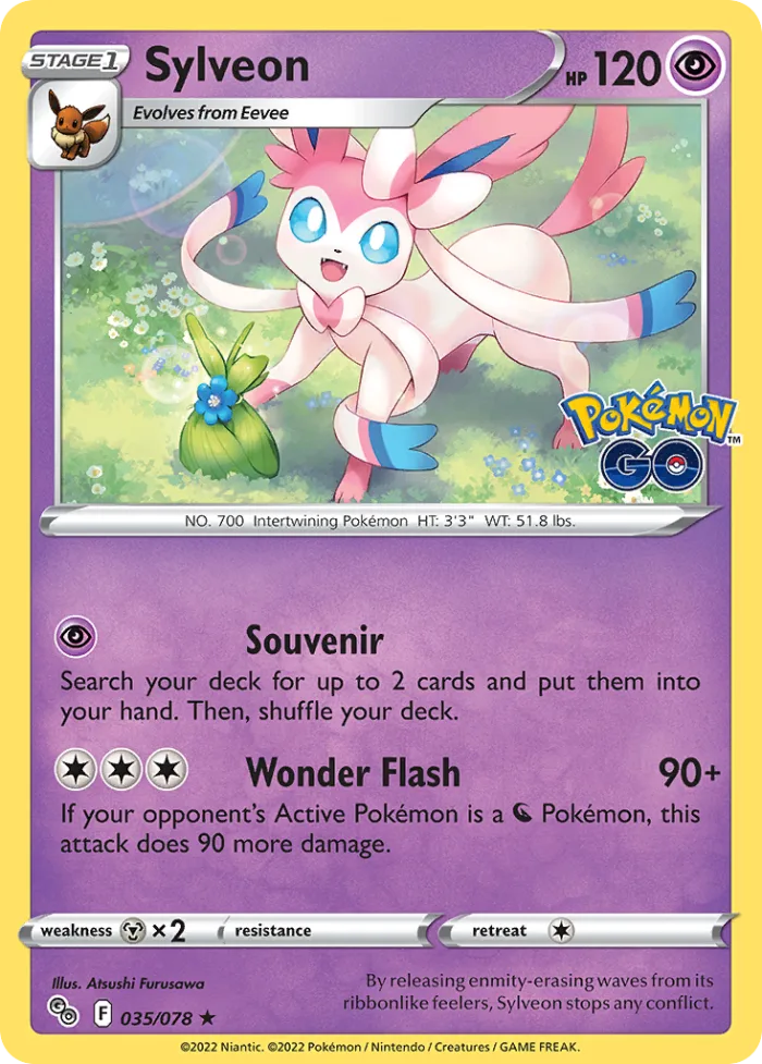 Sylveon #35 Pokémon GO Pokemon card