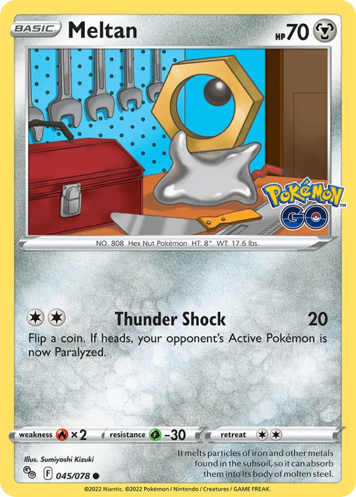 Meltan #45 Pokémon GO Pokemon card