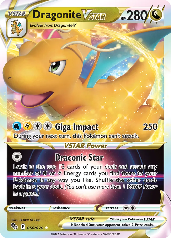 Dragonite VSTAR #50 Pokémon GO Pokemon card