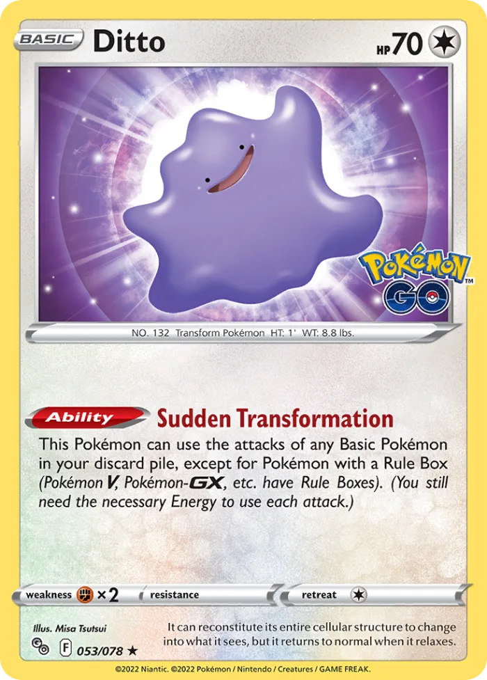 Ditto #53 Pokémon GO Pokemon card