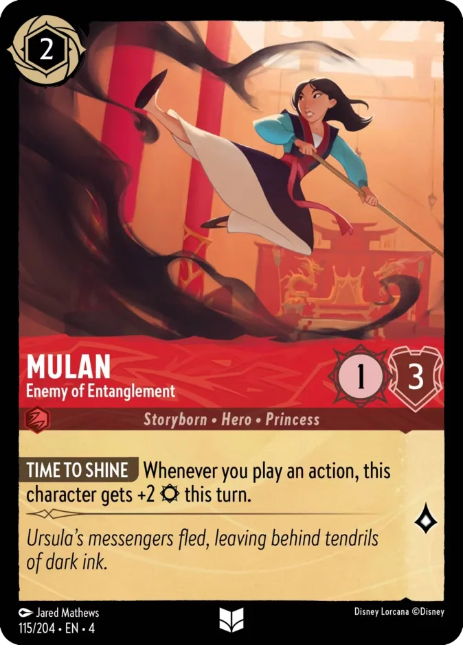 Mulan #115 Ursula's Return Disney Lorcana card