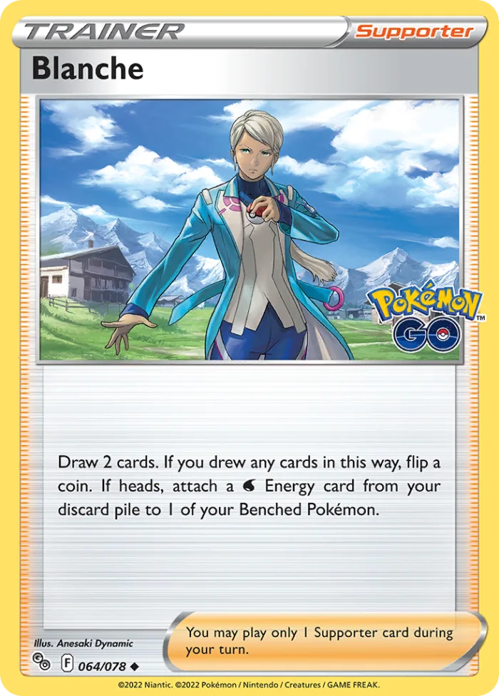 Blanche #64 Pokémon GO Pokemon card