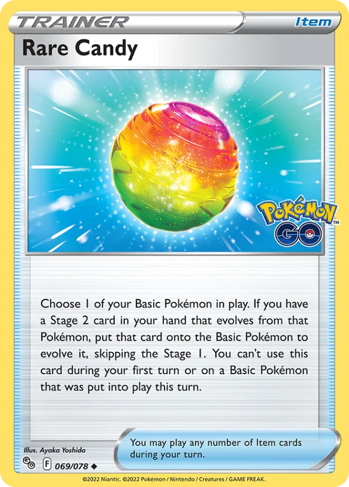 Rare Candy #69 Pokémon GO Pokemon card