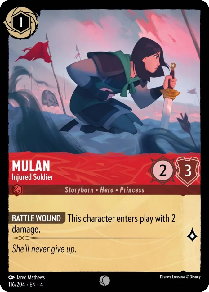 Mulan #116 Ursula's Return Disney Lorcana card
