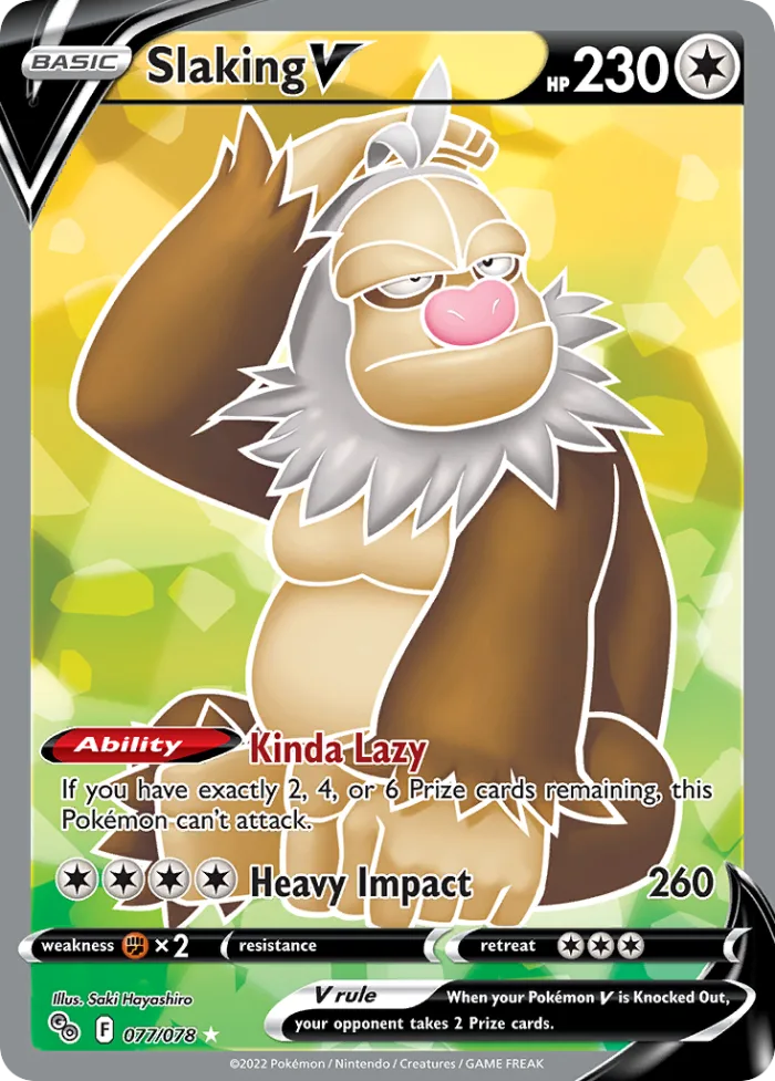 Slaking V #77 Pokémon GO Pokemon card