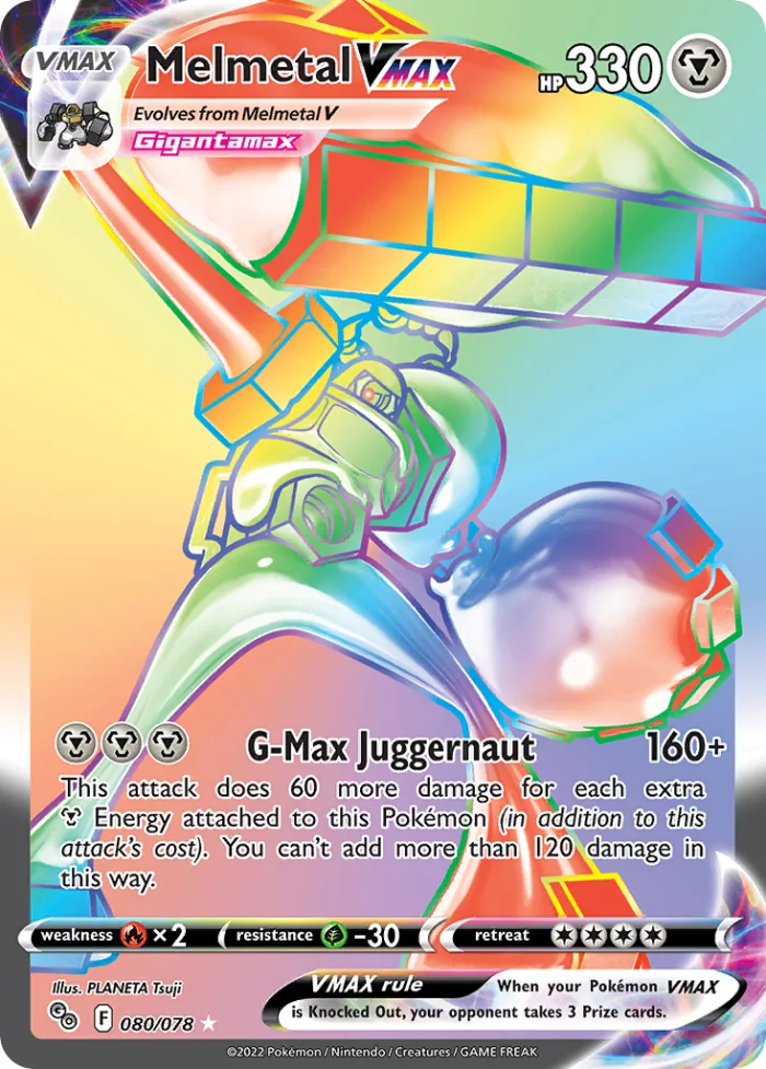 Melmetal VMAX #80 Pokémon GO Pokemon card