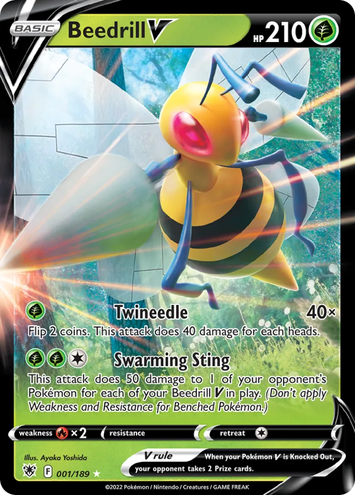 Beedrill V #1 Astral Radiance Pokemon card